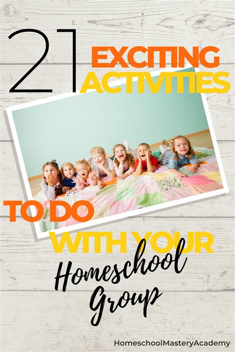 21 exciting activities to do with your homeschool group – Artofit