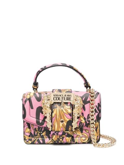 Versace Jeans Couture Bag With Regalia Baroque Print In Gold Modesens