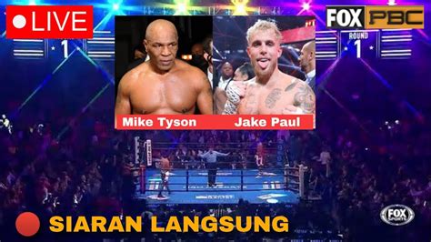 Siaran Langsung Tinju Dunia Mike Tyson Vs Jake Paul Tinju Dunia