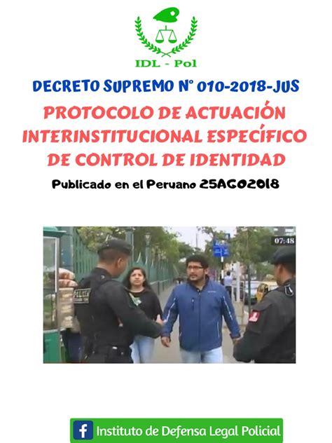 Protocolo De Actuación Interinstitucional Específico De Control De