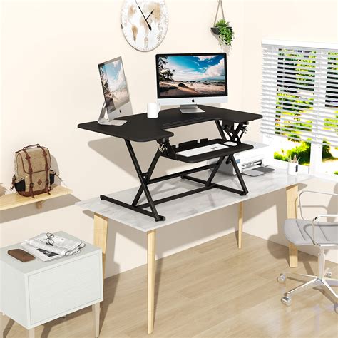 Lubvlook Standing Desk Converter X Inches Height Adjustable Sit