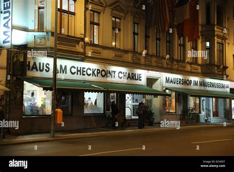 checkpoint charlie museum berlin germany Stock Photo - Alamy