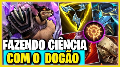 FAZENDO CIÊNCIA NO DOGÃO League of Legends NASUS VS RIVEN YouTube