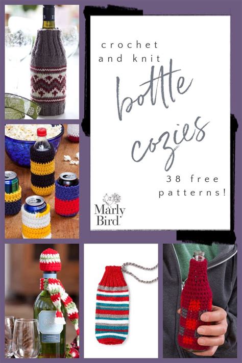 Free Bottle And Can Cozies Patterns Bottle Cozies Knitted Toys Free