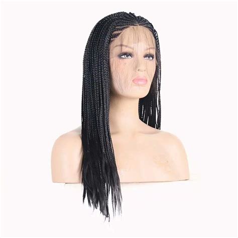 Rongduoyi Rdy Inches Black Braided Lace Front Wigs For Black Women