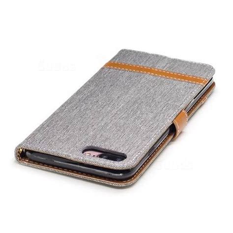 Jeans Cowboy Denim Leather Wallet Case For IPhone 8 Plus 7 Plus 8P 7P