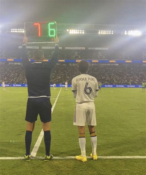 Som I Serem Fcb On Twitter Riqui Puig Debut Con La Galaxy