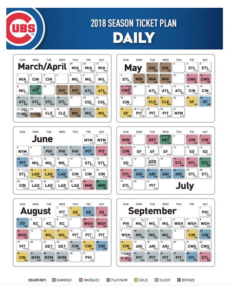 Chicago Cubs Schedule