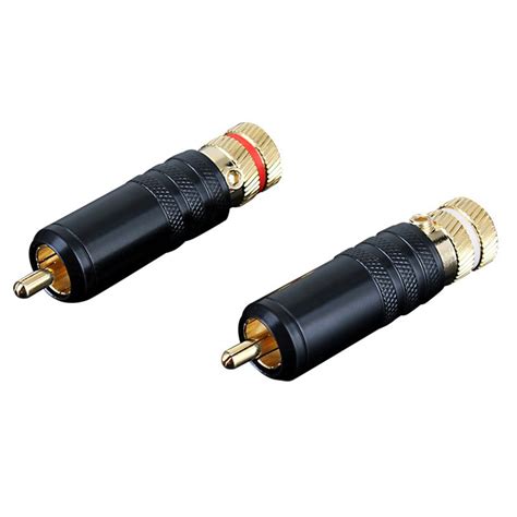 High End Rca Plug Adapter Audio Gold Plated Solder Connector China Rca Plug And Audio Rca