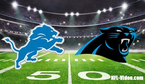 Detroit Lions vs Carolina Panthers Full Game Replay 2022 NFL Week 16 ...