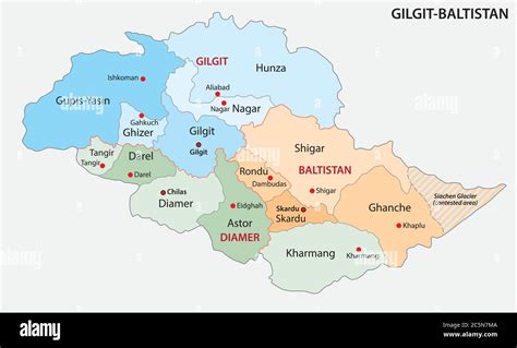 Political Map Of Gilgit Baltistan - Caresa Vivianne