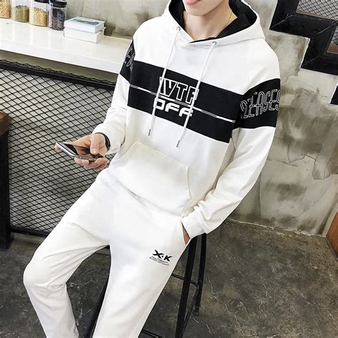 Spring Autumn Hoodies Mans Hooded Sportswear Men Sweatpants Mens Sweatshirt Casual Slim Fit