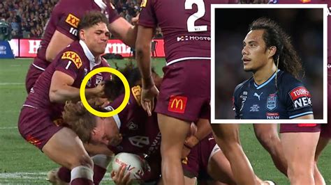 State Of Origin 2023 Jarome Luai Calls Out Reece Walsh Over Running