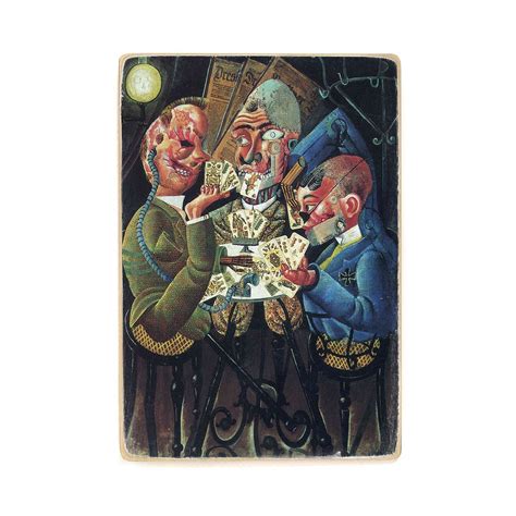 Wooden Poster Otto Dix The Skat Players 1920 Vintage Art Etsy