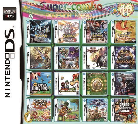 Game Pack Card Compatible For Super Combo NDS DS 2DS New 3DS XL 482 In