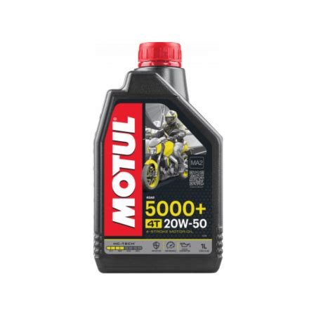 Kit Oleo Motul 5000 4T 20w50 Semissintetico 4 Litros Moto Auto