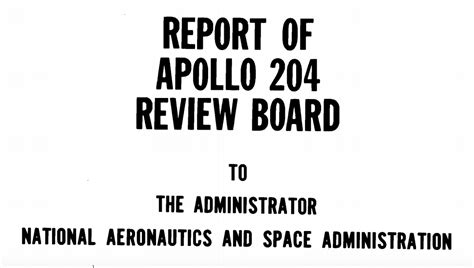 Apollo I Apollo 204 Review Board Final Report APPEL Knowledge Services