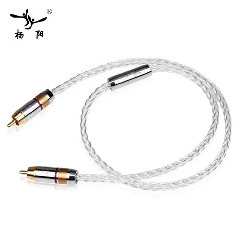 Yyaudio N Occ Silver Plated Ohm Hifi Digital Coaxial Audio Video Rca