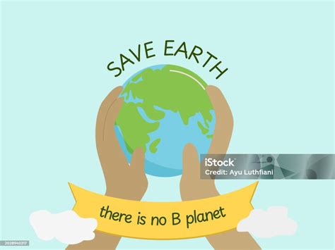 Save Earth Banner Ilustrasi Hari Selamatkan Bumi Dan Selamat Hari Bumi