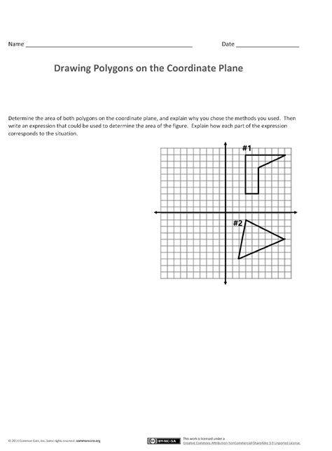 Free Polygons In The Coordinate Plane Worksheet Pdf Download Free Polygons In The Coordinate