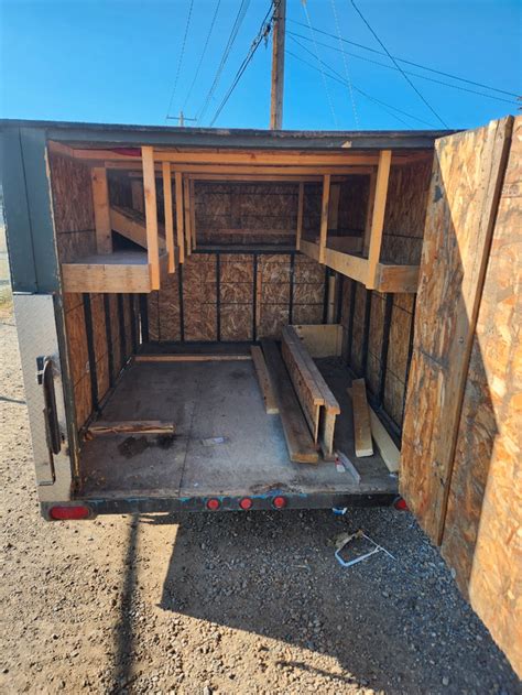 Reduced 5×8 Enclosed Home Made Cargo Trailer 1000 Cargo And Utility Trailers Calgary Kijiji