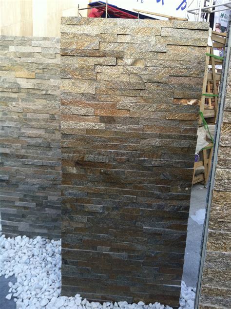 Rusty Quartzite Culture Stone Wall Tiles Yellow Culture Stone