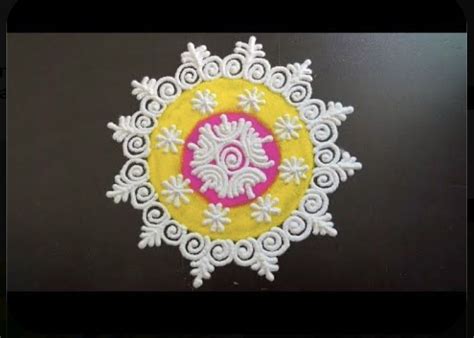 Very Simple And Beautiful Sanskar Bharti Rangoli Designs For Diwali