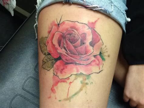 Watercolor Rose Tattoo Designs, Ideas and Meaning - Tattoos For You