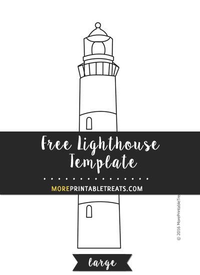 Lighthouse Template Large Templates Printable Free Templates