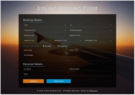 22 Best Free Booking Form Templates 2018 Templatefor