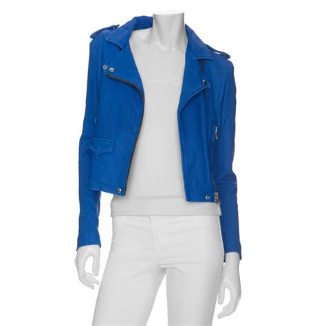 Lyst IRO Exclusive Moto Leather Jacket Cobalt In Blue