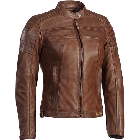 Ixon Spark Lady Camel Custom Veste De Moto En Cuir Pour Femme Vente En