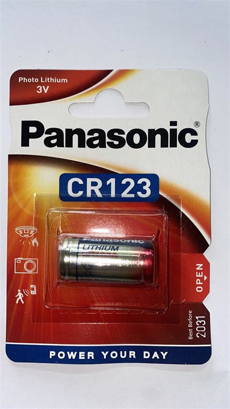 Батарейка Литиевая CR123A Panasonic Lithium Power 3V — Купить Недорого ...