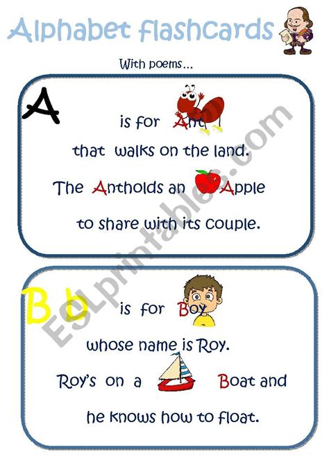 Alphabet Poems For Preschoolers