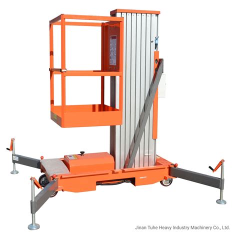 Tuhe Mobile Push Around Personal Lift Vertical Mast Single Man Lift