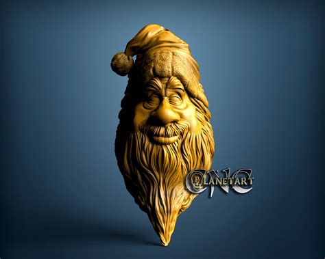 Santa Claus 3d Stl Model 10139 Cnc Planet Art