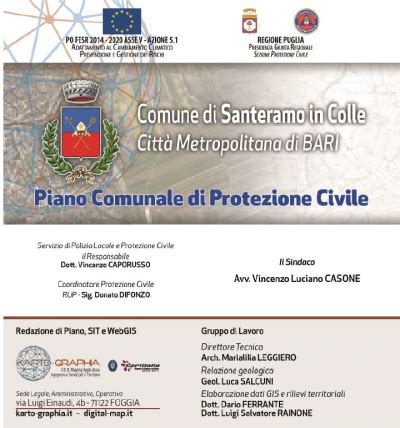 Piano Comunale Di Protezione Civile