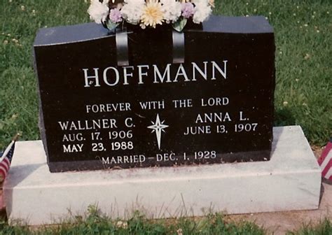 Anna Ella Laura Pfeifer Hoffmann M Morial Find A Grave