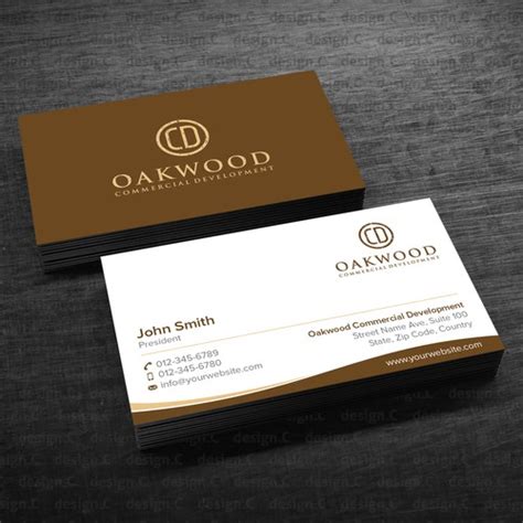 Oakwood CD business cards | Business card contest