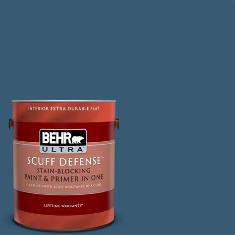 BEHR ULTRA 1 Gal S490 7 Superior Blue Extra Durable Flat Interior