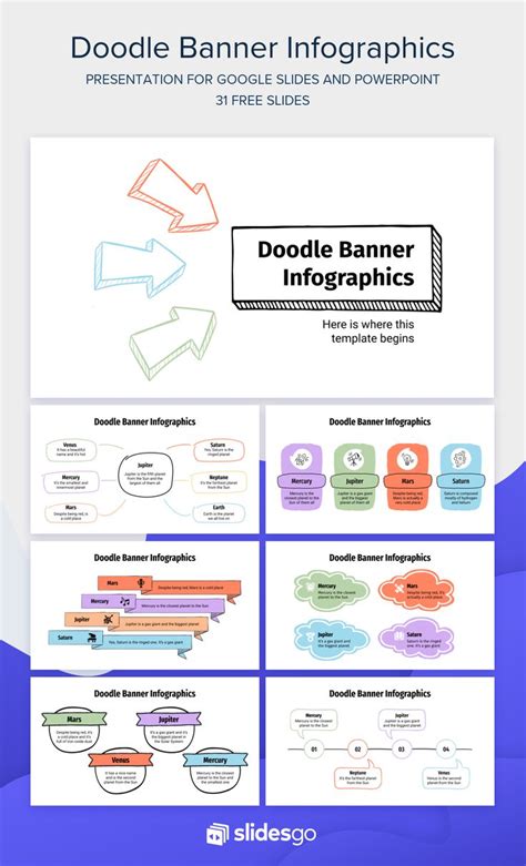 Free Doodle Banner Infographics for Google Slides and PPT | Powerpoint design templates ...