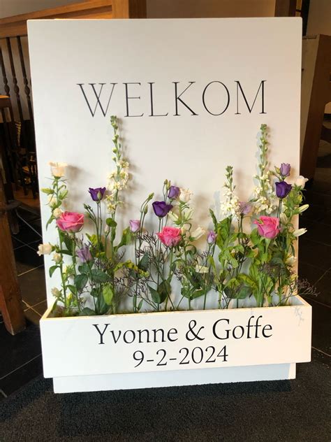 Bloemenbak Welkomstbord In Diverse Maten Designbylueenlee