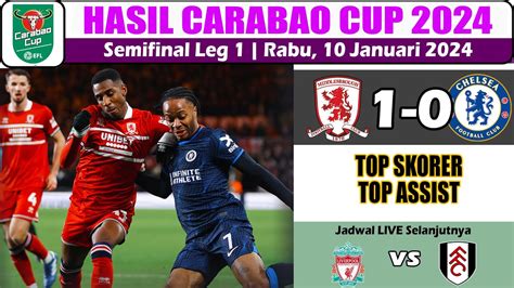 Hasil Carabao Cup Tadi Malam Middlesbrough Vs Chelsea Piala Liga