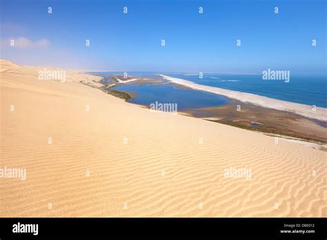 Aerial view on Sandwich Harbour in Namibia, Africa Stock Photo - Alamy