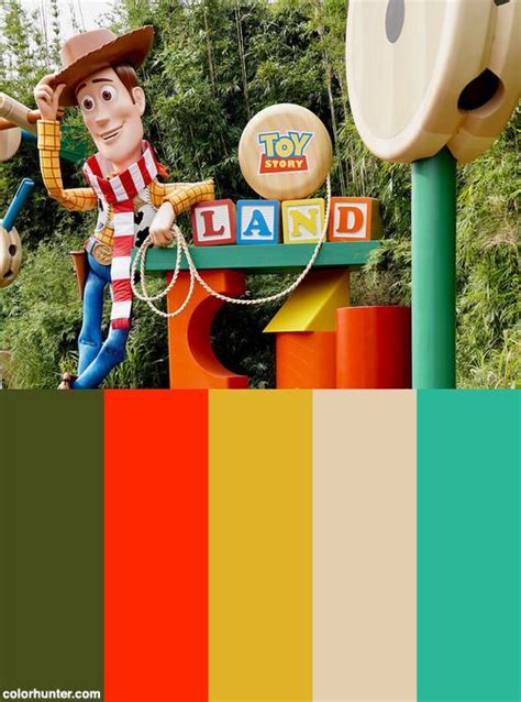 Toy Story Land - Hollywood Studios - Disney World Color Scheme from ...