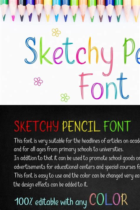 Sketchy Pencil Font Masterbundles