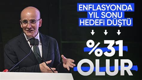 Mehmet Şimşek 12 ay sonrası yıllık enflasyon beklentisi yüzde 31 8e