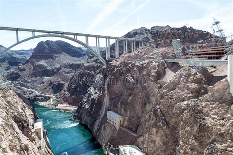 Puente De Puente De La Presa Hoover Foto De Archivo Imagen De Fuerza