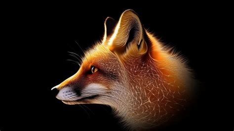 Premium Photo D Fox Illustration Generative Ai