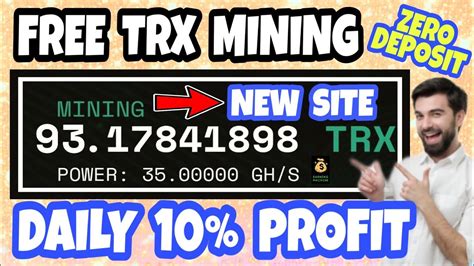 Free Trx Mining New Site Launched Get Daily Profit Best